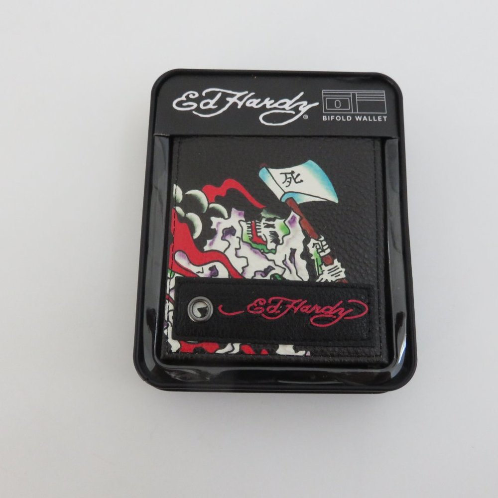 (#N-226)  Ed hardy Men's  Bifold Wallet